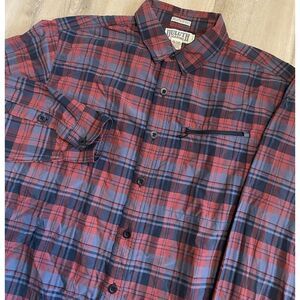 Duluth Trading Untucked Standard Fit Nylon Long Sleeve Button‎ Mens XLT Tall